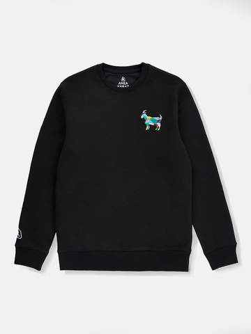 AMEA - Goat - Black - Embroidered Lunar Chinese Zodiac Jumper