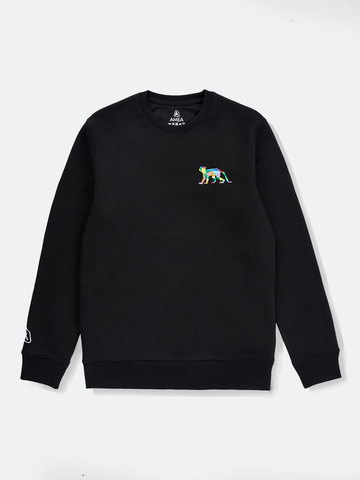 AMEA - Monkey - Black - Embroidered Lunar Chinese Zodiac Jumper