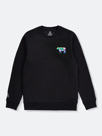 AMEA - Ox - Black - Embroidered Lunar Chinese Zodiac Jumper