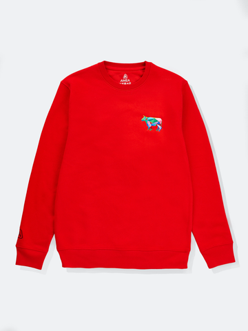AMEA - Ox - Red - Embroidered Lunar Chinese Zodiac Jumper