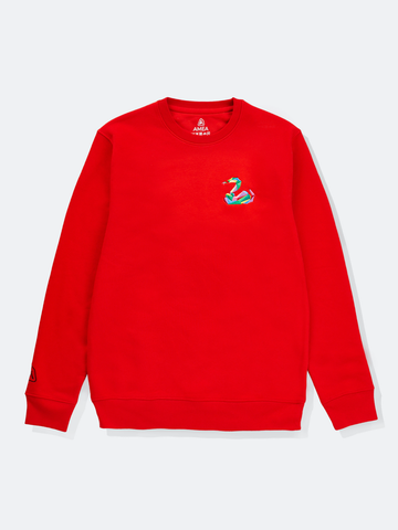 AMEA - Snake - Red - Embroidered Lunar Chinese Zodiac Jumper