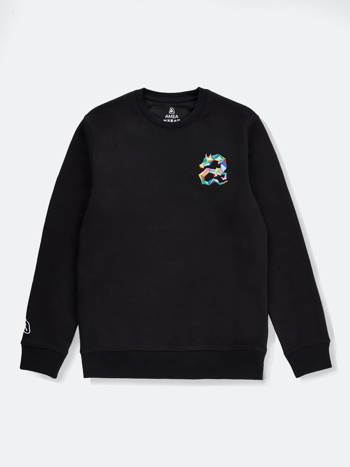 AMEA - Dragon - Black - Embroidered Lunar Chinese Zodiac Jumper