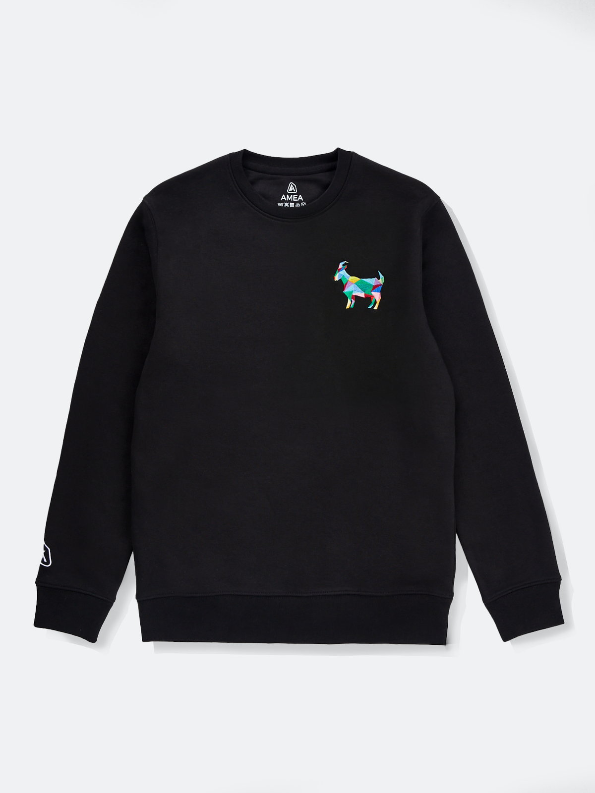 AMEA - Goat - Black - Embroidered Lunar Chinese Zodiac Jumper