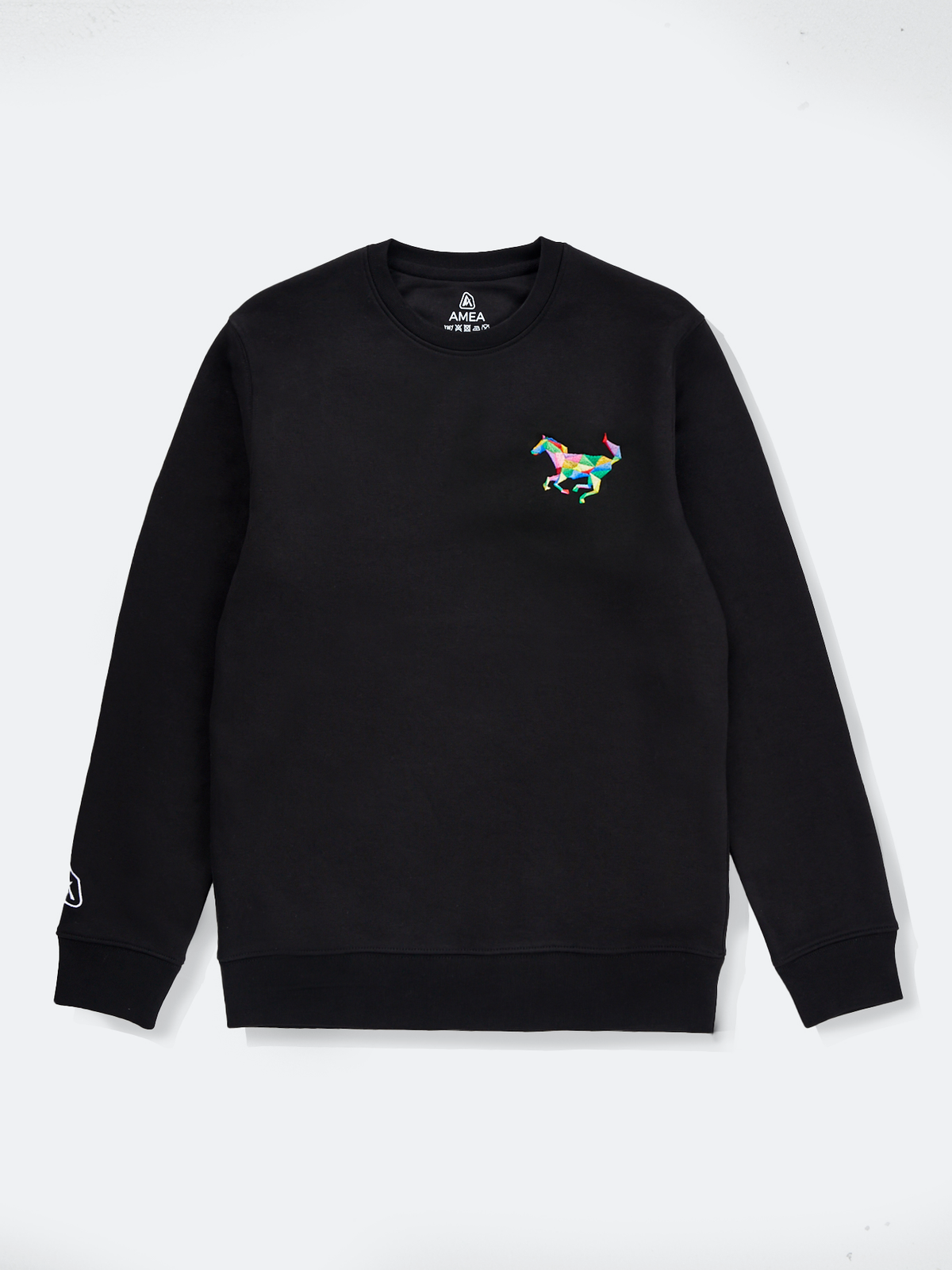 AMEA - Horse - Black - Embroidered Lunar Chinese Zodiac Jumper