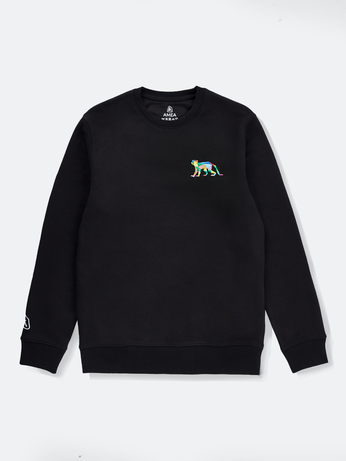 AMEA - Monkey - Black - Embroidered Lunar Chinese Zodiac Jumper