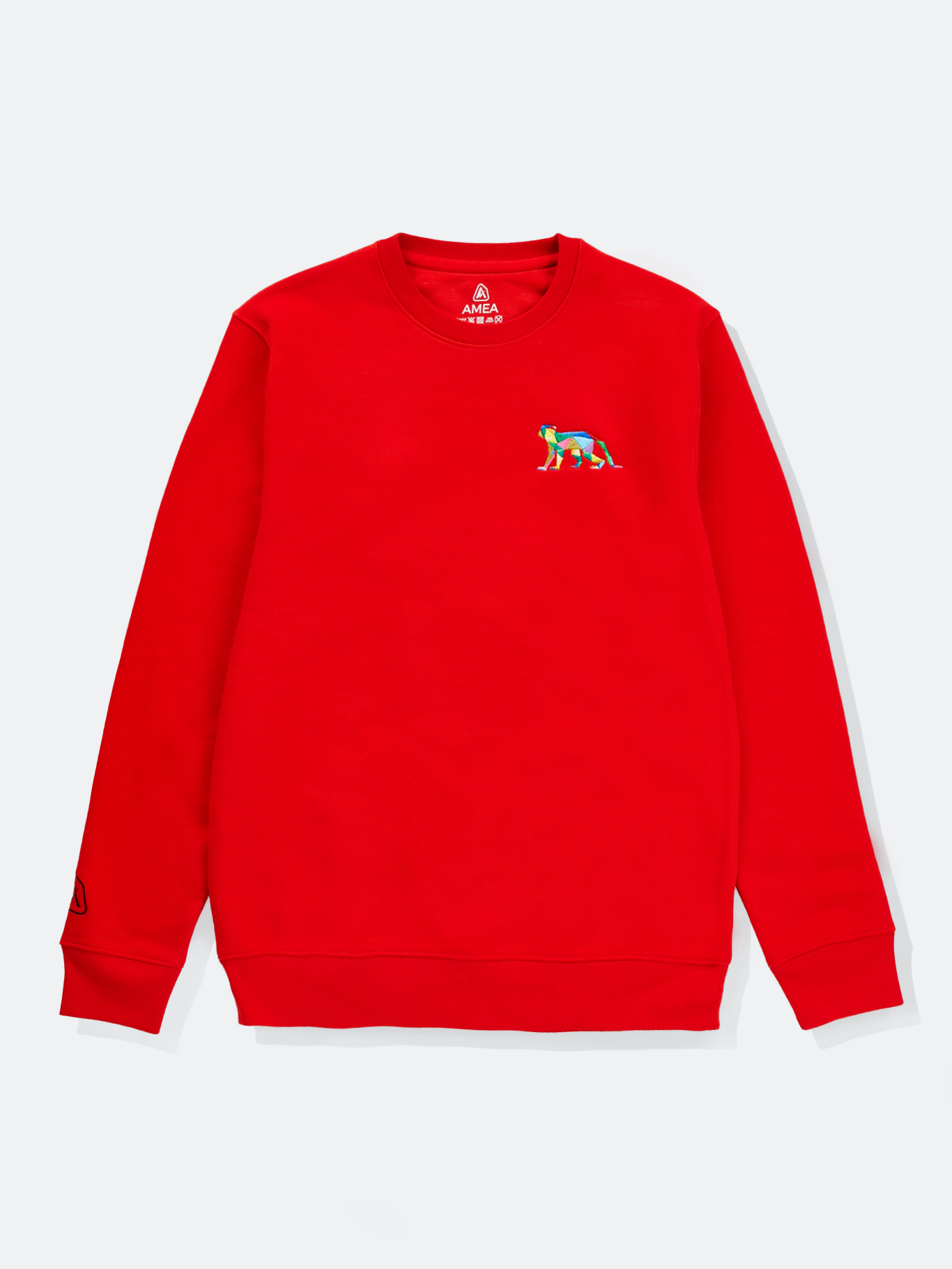 AMEA - Monkey - Red - Embroidered Lunar Chinese Zodiac Jumper